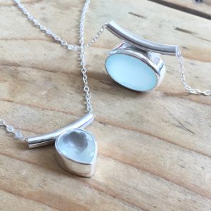 SeaSurfRocks ocean inspired sterling silver jewellery handmade in Cornwall necklaces