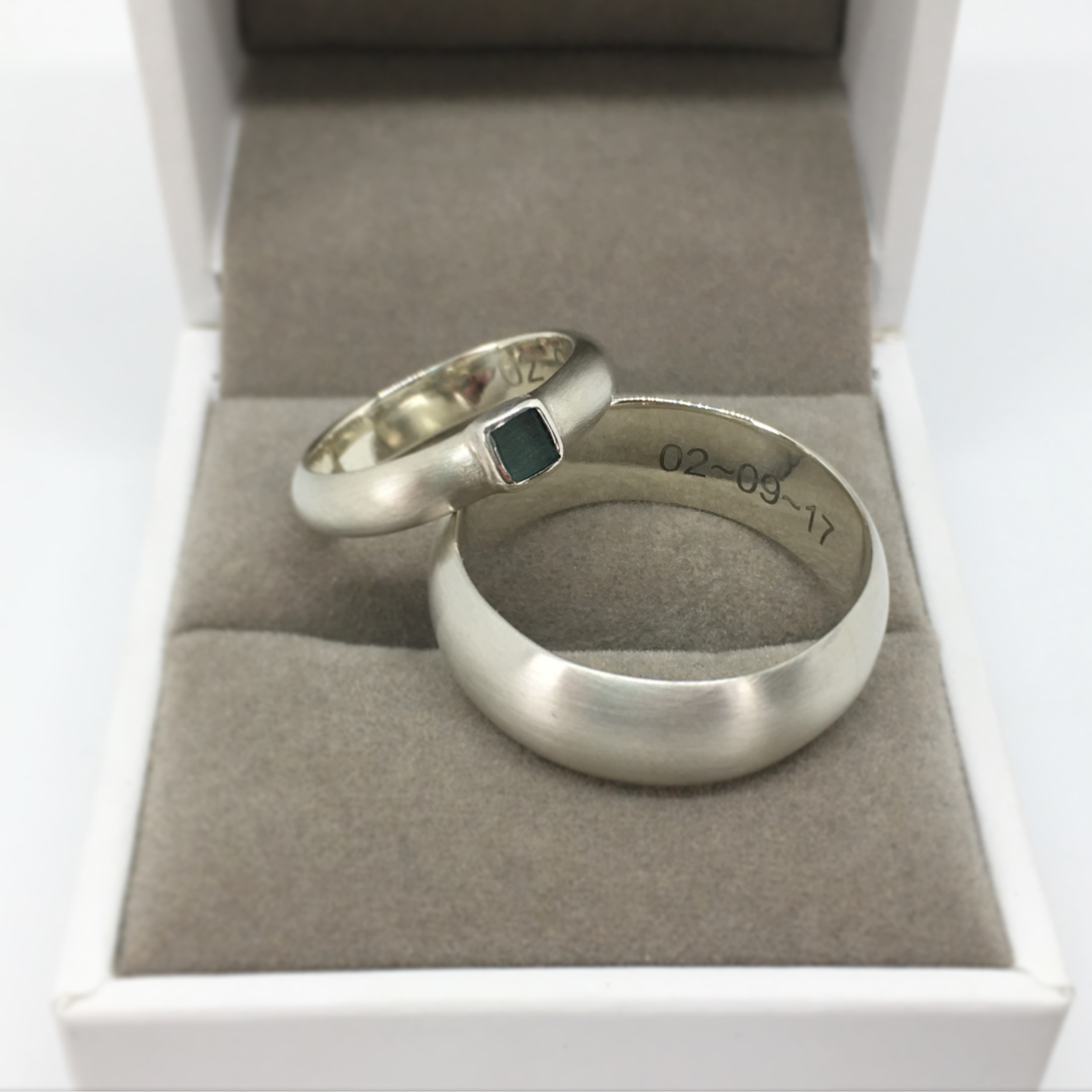 sea glass wedding ring