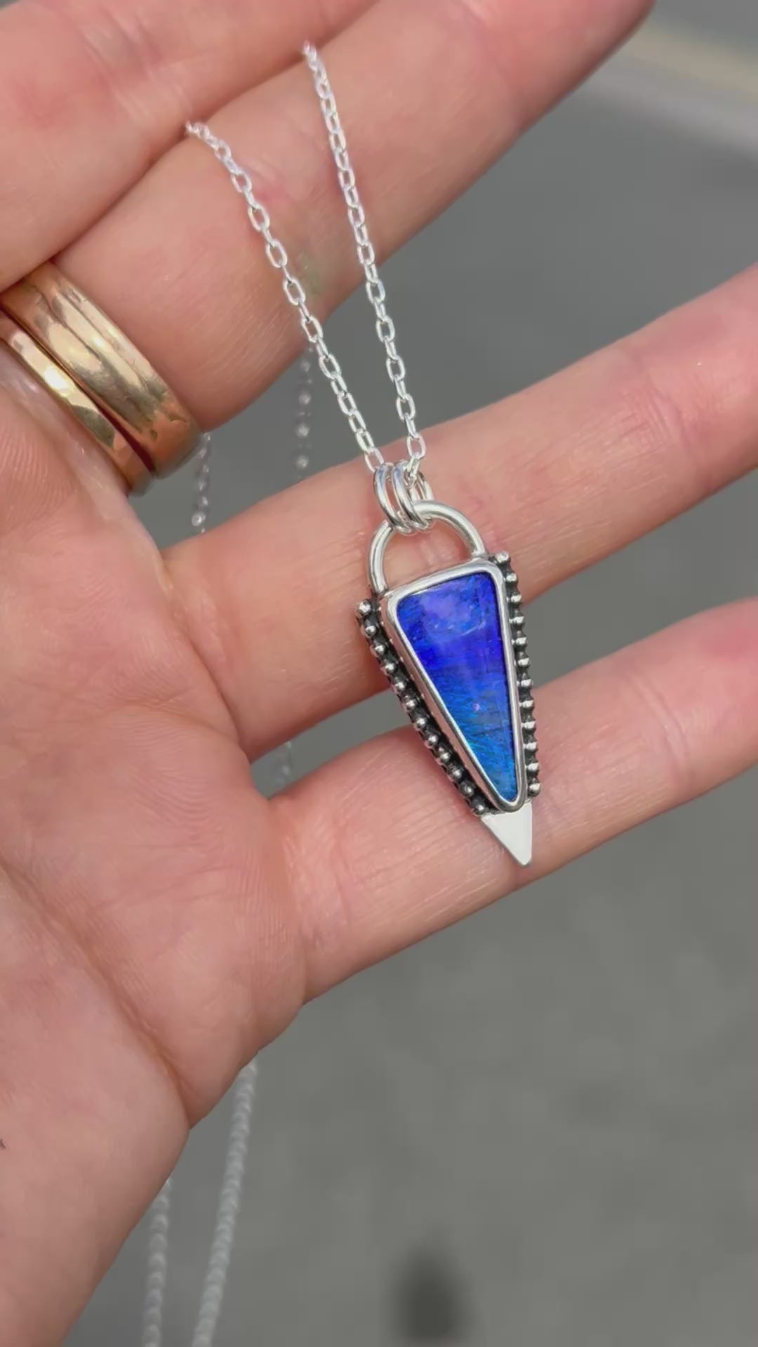 Australian boulder Opal necklace (seconds)